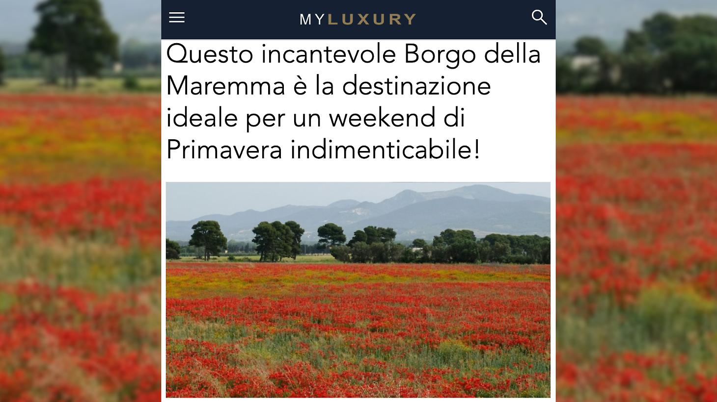 La Maremma incanta il web: il borgo protagonista su "My Luxury" come meta ideale per la primavera