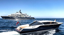 Monte Argentario, il mega yacht da 89 metri che omaggia i Beatles fa visita alla Maremma