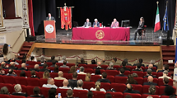 Grosseto, al convegno sulla sicurezza c'è Salvini. L'intervento al Teatro degli Industri