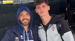 Scarlino, i giovani calciatori Gianluca Contini e Christian Biagetti militano in serie C: i complimenti del sindaco Travison