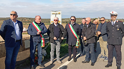 Maremma, ponte della Marsiliana: la cerimonia per i tre dipendenti Enel scomparsi nel 2012