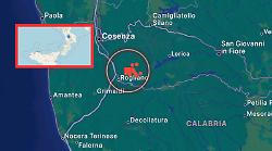 Terremoto, forte scossa in Calabria. Magnitudo 4.2, epicentro nel comune di Mangone, in provincia di Cosenza