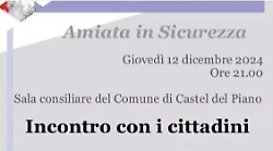 Castel del Piano, un incontro per parlare di sicurezza sul Monte Amiata