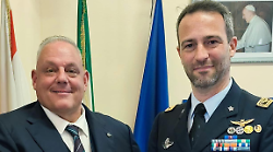 Il sindaco accoglie Davide Dentamaro, nuovo comandante del IV Stormo Caccia