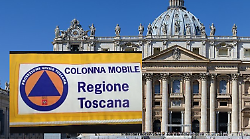 La Protezione civile è a Roma per le esequie del Santo Padre: 250 volontari in supporto alla popolazione