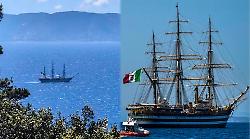 La nave più bella del mondo al largo della Maremma: è l'Amerigo Vespucci – TUTTE LE FOTO