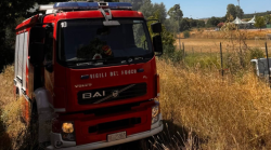 Scoppia un incendio vicino agli impianti sportivi, paura nel borgo