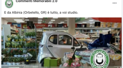 L'anziano in minicar "a tutta birra" nel supermercato conquista i "Commenti memorabili" 