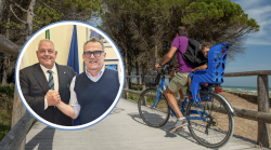 Ciclopista Tirrenica,  c'è l'accordo per il nuovo tratto tra Principina e il ponte sull'Ombrone