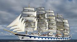 È la seconda nave a vela più grande del mondo: il "Royal Clipper" nelle acque dell'Argentario 