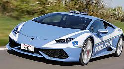 La Giornata della legalità con la Lamborghini della Polizia stradale