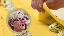 Elena Nappi in cucina per il tortello maremmano