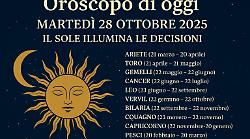 Oroscopo di oggi martedì 28 ottobre 2025: il Sole in Scorpione illumina le decisioni e rafforza il cuore