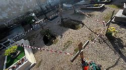 Le tombe sprofondano dopo i temporali, operai al lavoro per il 2 novembre