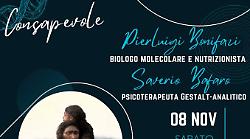 Terni, il ruolo del cibo nello sviluppo della specie umana. Incontro con Pierluigi Bonifazi e Saverio Bafaro