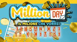 Million Day e Million Day Extra, estrazione di oggi marted&igrave; 16 dicembre: i numeri vincenti