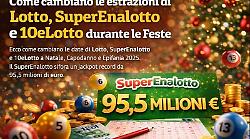 Lotto, Superenalotto e 10eLotto non vanno in vacanza: ecco come cambiano le date delle estrazioni da Natale all'Epifania