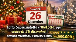 Lotto, Superenalotto e 10eLotto di oggi venerd&igrave; 26 dicembre: altra giornata senza estrazioni, ecco quando si riparte