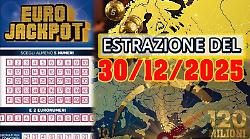 Eurojackpot, l'estrazione di oggi marted&igrave; 30 dicembre: i numeri vincenti. Jackpot a 59 milioni