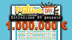 Estrazione Million Day e Million Day Extra di oggi venerd&igrave; 9 gennaio: i numeri vincenti