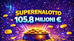 Superenalotto, milioni di italiani col fiato sospeso: il 6 che non arriva e il jackpot che sfonda quota 105 milioni