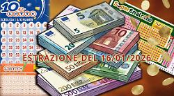 Lotto, Superenalotto e 10eLotto: estrazione di oggi venerd&igrave; 16 gennaio. Tutti i numeri vincenti