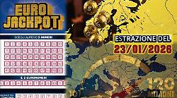 Eurojackpot, estrazione di oggi venerd&igrave; 23 gennaio: i numeri vincenti