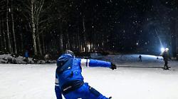 Notte di luce e neve sull&rsquo;Amiata