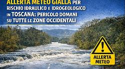 Grosseto e la Maremma sotto la pioggia: allerta meteo in tutta la provincia