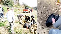 Cane intrappolato in un tubo: i Vigili del fuoco la spuntano dopo tre ore e mezza