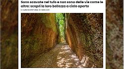 Le Vie Cave conquistano il web: Pitigliano, Sovana e Sorano tra i cammini pi&ugrave; affascinanti d&rsquo;Italia