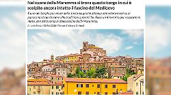 Il paese della Maremma che fa innamorare il web: anche TrueRiders celebra il borgo a forma di cuore