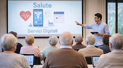 Sanit&agrave; a portata di clic: un incontro per insegnare il digitale agli anziani
