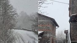 Amiata sotto la neve: tutta la montagna si colora di bianco