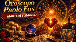 Oroscopo Paolo Fox per marted&igrave; 5 maggio 2026: si entra nel vivo della settimana, azione e decisioni sotto le stelle