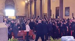 L'arrivo di Mattarella alla cattedrale di Cefal&ugrave; per convegno sul Mediterraneo