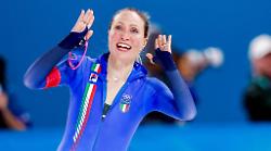 Lollobrigida oro e record olimpico nei 3000 metri del pattinaggio di velocit&agrave;