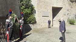 Tajani alle celebrazioni del 25 aprile alle Fosse Ardeatine