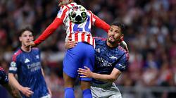 Gyokeres e Alvarez su rigore, 1-1 tra Atletico Madrid e Arsenal