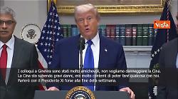 Trump: Rapporti buoni con Cina, forse parler&ograve; con Xi a fine settimana