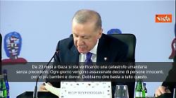 Erdogan: "Europa mostri volont&agrave; di porre fine a guerra a Gaza"