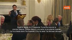 Marco Rubio su Meloni: Parla inglese eccellente, l'ha imparato con canzoni Michael Jackson