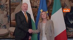 Meloni incontra a Palazzo Chigi il Primo ministro bulgaro Zeljazkov