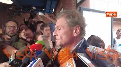 Calenda a manifestazione Due popoli, due Stati: ci sono bandiere israeliane e palestinesi