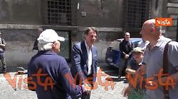 Referendum 8 e 9 giugno, Giuseppe Conte arriva al seggio per votare