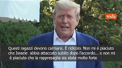 Guerra Iran-Israele, Trump: Non mi &egrave; piaciuto che Israele abbia attaccato dopo accordo tregua