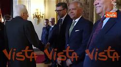 Mattarella riceve la premier Meloni e i Ministri in vista del Consiglio Europeo