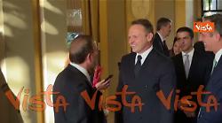 4 Luglio, Lollobrigida a Villa Taverna incontra l'Ambasciatore Usa Fertitta