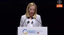 Meloni: "Alle imprese dico non abbiate paura di investire nella ricostruzione dell'Ucraina"