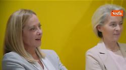 Meloni, von der Leyen, premier greco Mitsotakis e Presidente Malta Abela si incontrano a Roma